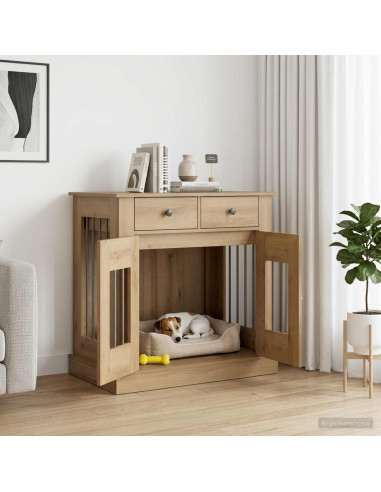 Mobile da cassa per cani Rovere Artigianale 80 x 47,5 x 80 cm