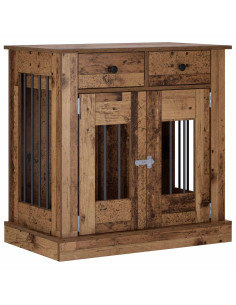 Mobile da cassa per cani Legno antico 80 x 47,5 x 80 cm 2