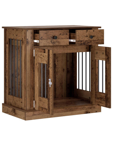 Mobile da cassa per cani Legno antico 80 x 47,5 x 80 cm