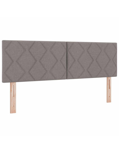 Letto con contenitore LED e materasso Tortora 140 x 200 cm