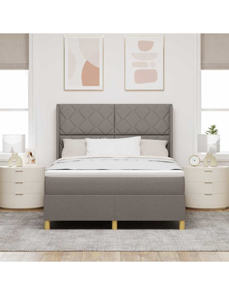 Letto a molle con strisce LED Talpa 140 x 200 cm Tessuto