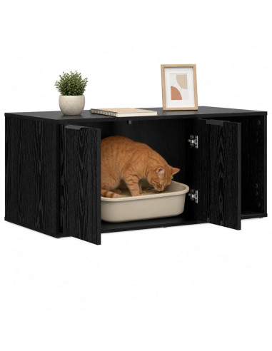 Mobile per gatti Rovere Nero 100 x 49 x 45 cm