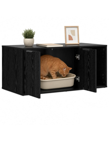 Mobile per gatti Rovere Nero 100 x 49 x 45 cm
