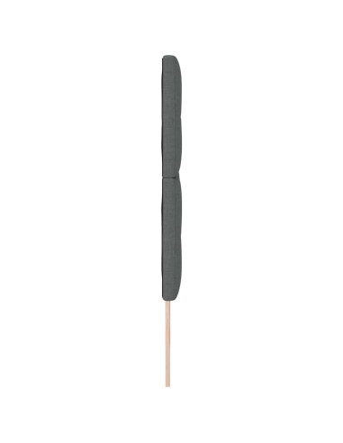 Testiera regolabile in altezza Grigio scuro 180 cm Tessuto