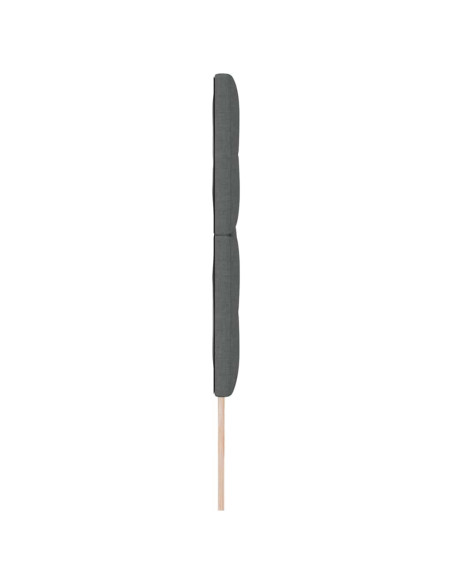 Testiera regolabile in altezza Grigio scuro 180 cm Tessuto