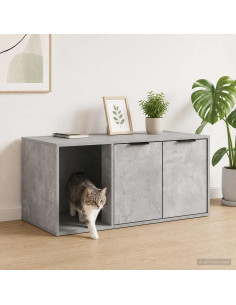 Mobile per gatti Grigio Cemento 100 x 49 x 45 cm