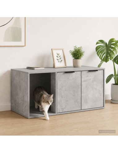 Mobile per gatti Grigio Cemento 100 x 49 x 45 cm