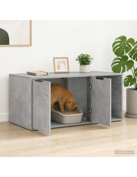 Mobile per gatti Grigio Cemento 100 x 49 x 45 cm