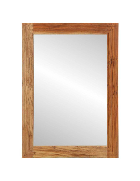 Specchio da bagno Montaggio a parete Marrone 70 x 50 x 2.5 cm