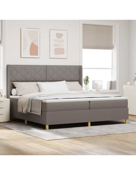 Letto a molle con testiera Talpa 200 x 200 cm Tessuto
