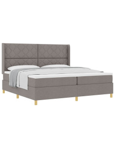Letto a molle con testiera Talpa 200 x 200 cm Tessuto 2