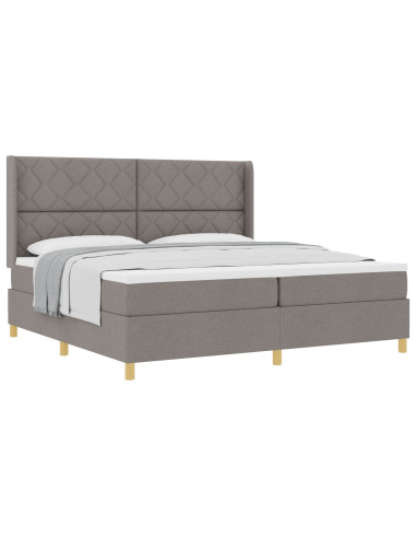 Letto a molle con testiera Talpa 200 x 200 cm Tessuto