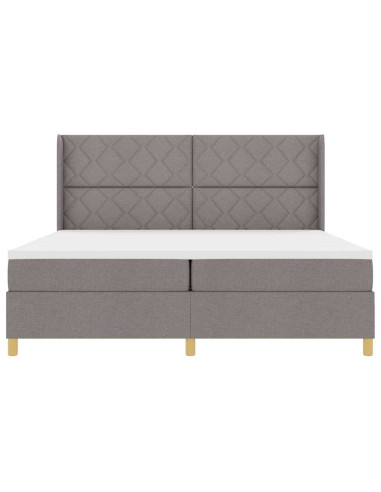 Letto a molle con testiera Talpa 200 x 200 cm Tessuto