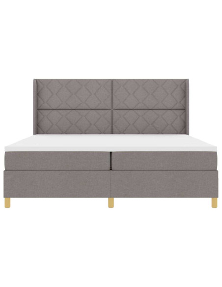 Letto a molle con testiera Talpa 200 x 200 cm Tessuto