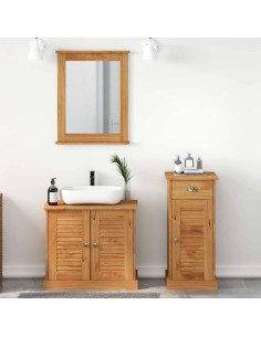 Set di mobili per il bagno VIGO 3 pz Marrone miele