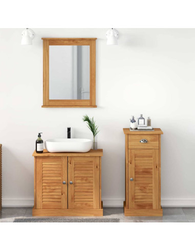 Set di mobili per il bagno VIGO 3 pz Marrone miele