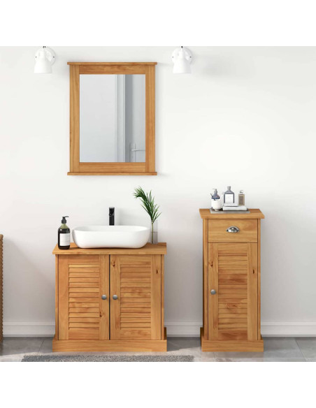 Set di mobili per il bagno VIGO 3 pz Marrone miele
