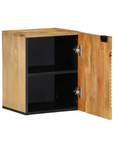 Mobile Pensile da Bagno Marrone 38x33,5x48 cm Legno di Mango