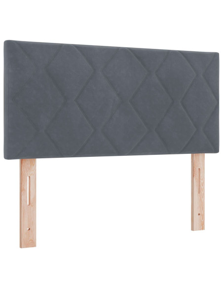 Letto Ottomano con Materasso e LED Grigio Scuro 120 x 190 cm