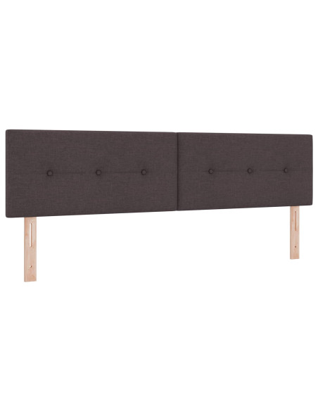 Letto box spring con materasso Marrone Scuro 180 x 200 cm