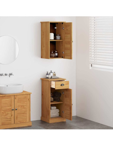 Mobile da Bagno VIGO 2 pz Marrone e Marrone Miele
