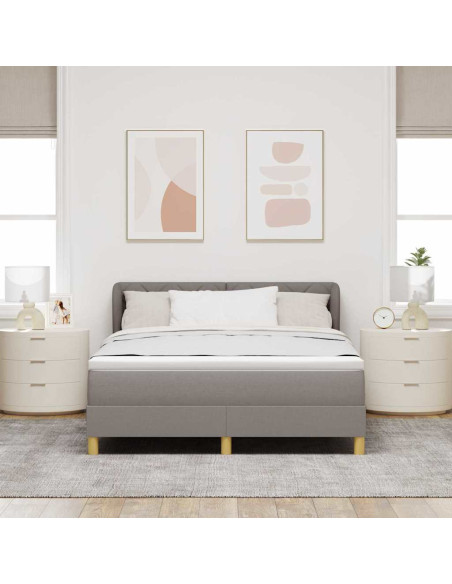 Letto a molle con testiera Talpa 140 x 200 cm Tessuto