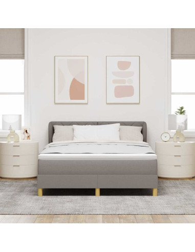 Letto a molle con testiera Talpa 140 x 200 cm Tessuto