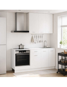 Unità Cucina LYON 5 pcs Bianco Legno ingegnerizzato