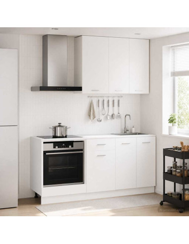 Unità Cucina LYON 5 pcs Bianco Legno ingegnerizzato