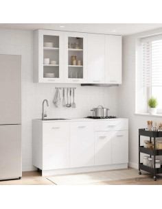 Unità Cucina LYON 4 pcs Bianco Legno ingegnerizzato