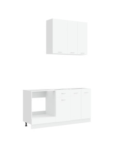 Unità Cucina LYON 5 pcs Bianco Legno ingegnerizzato 2