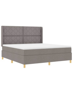 Letto a molle con strisce LED Talpa 180 x 200 cm Tessuto 2
