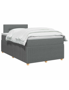Letto box spring con materasso Grigio Scuro 120 x 190 cm 2
