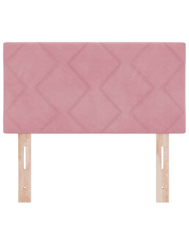 Testiera LED Rosa 80 cm Velluto