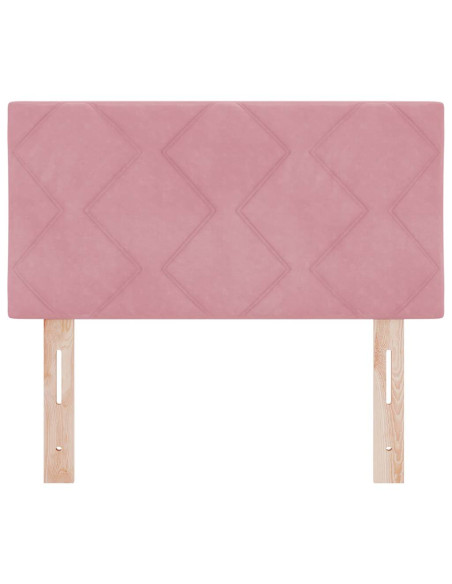 Testiera LED Rosa 80 cm Velluto