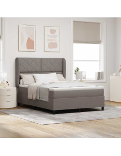 Letto a molle con testiera Talpa 140 x 190 cm Tessuto