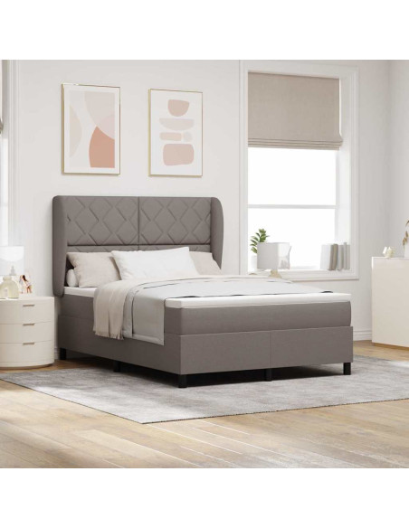 Letto a molle con testiera Talpa 140 x 190 cm Tessuto