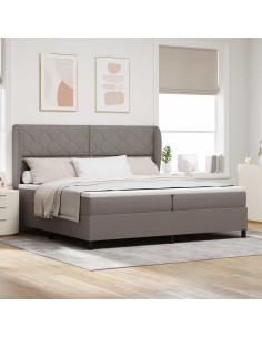 Letto a molle con testiera Talpa 200 x 200 cm Tessuto