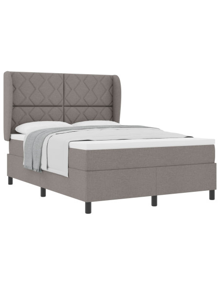 Letto a molle con testiera Talpa 140 x 190 cm Tessuto