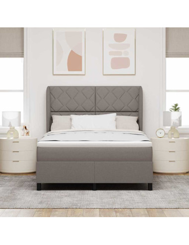 Letto a molle con testiera Talpa 140 x 190 cm Tessuto