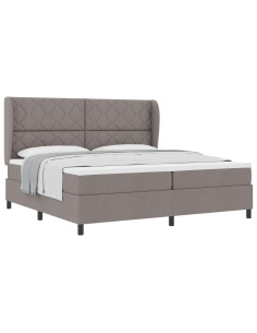 Letto a molle con testiera Talpa 200 x 200 cm Tessuto 2