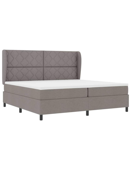 Letto a molle con testiera Talpa 200 x 200 cm Tessuto