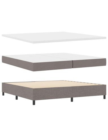 Letto a molle con testiera Talpa 200 x 200 cm Tessuto