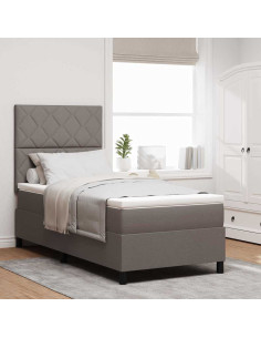 Letto a molle con strisce LED Talpa 90 x 200 cm Tessuto