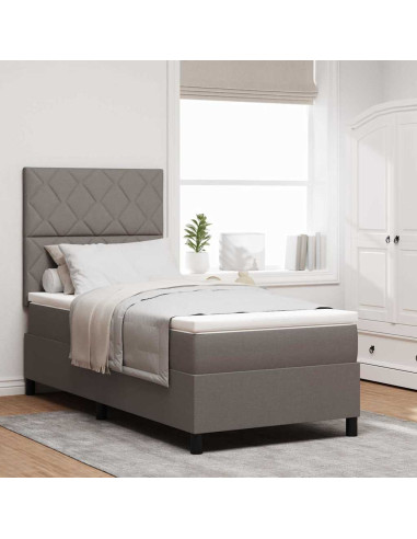 Letto a molle con strisce LED Talpa 90 x 200 cm Tessuto