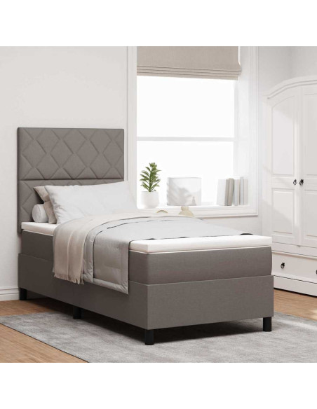 Letto a molle con strisce LED Talpa 90 x 200 cm Tessuto