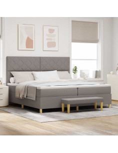 Letto a molle con cuscino Talpa 200 x 200 cm Tessuto