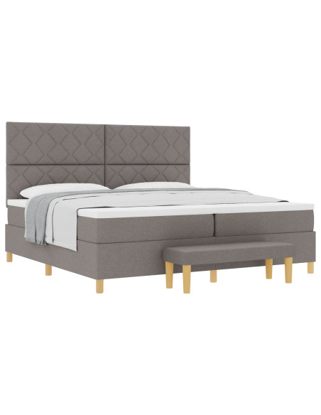Letto a molle con cuscino Talpa 200 x 200 cm Tessuto