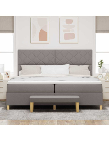 Letto a molle con cuscino Talpa 200 x 200 cm Tessuto
