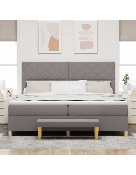 Letto a molle con cuscino Talpa 200 x 200 cm Tessuto